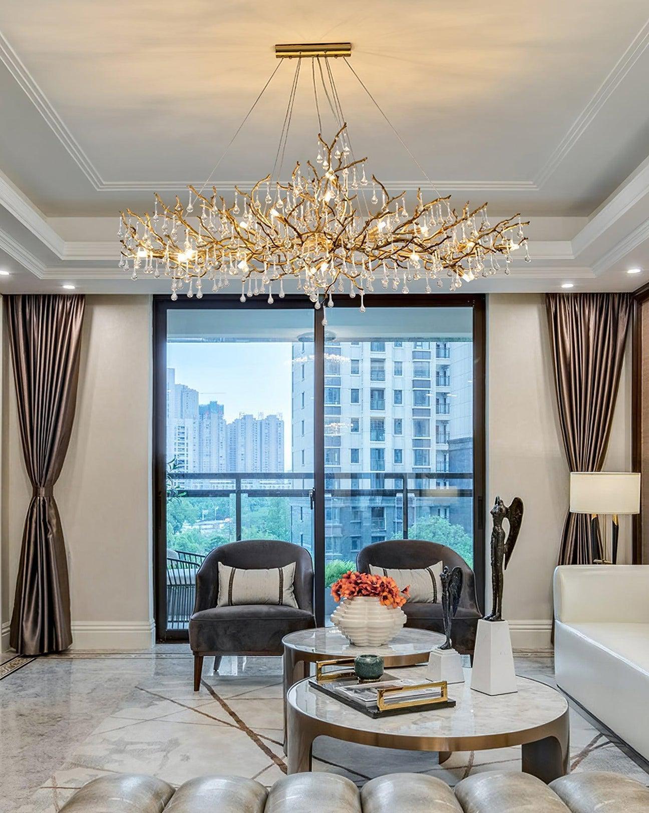 Drios Rain Chandelier - Lightings Menu