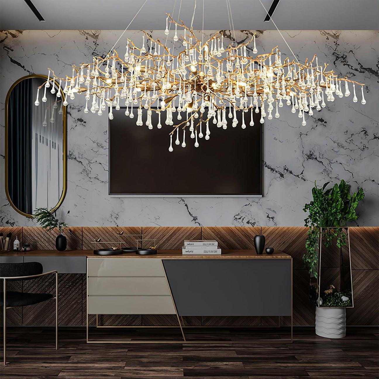 Drios Rain Chandelier - Lightings Menu