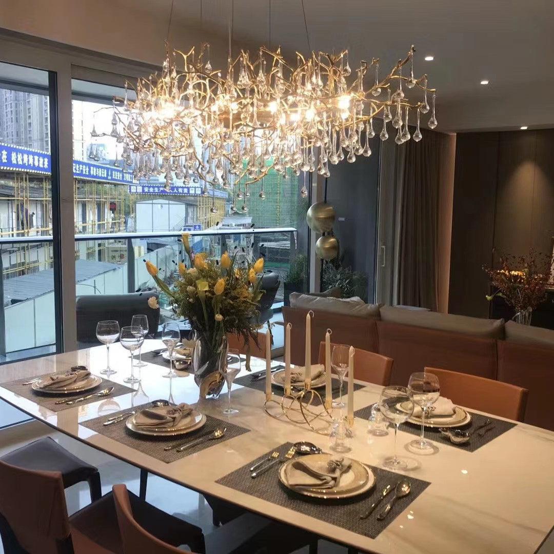 Drios Rain Chandelier - Lightings Menu