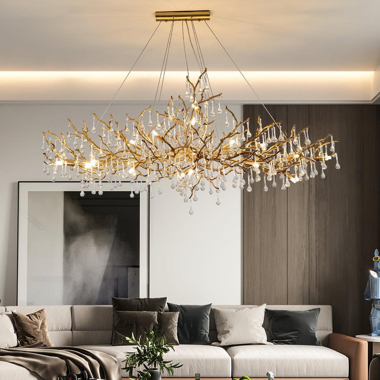 Drios Rain Chandelier - Lightings Menu