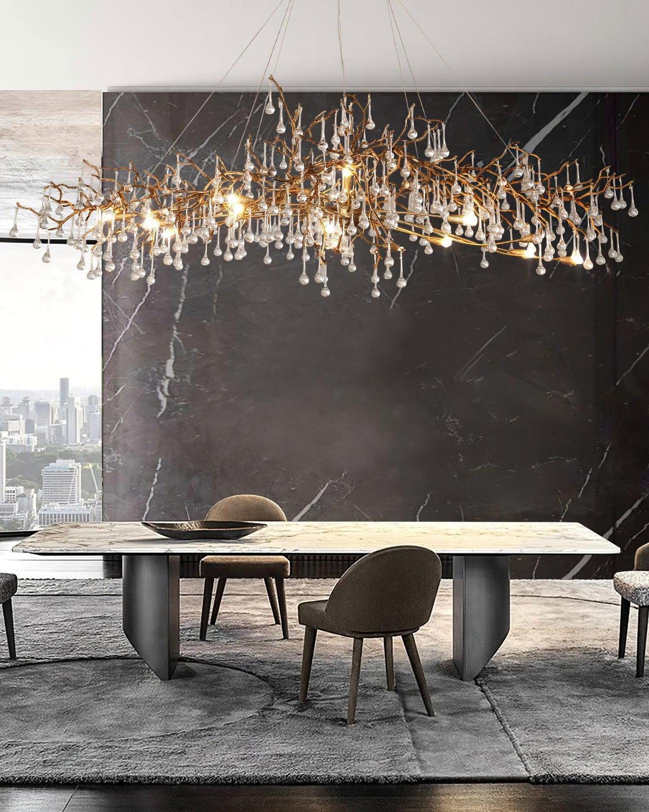 Drios Rain Chandelier - Lightings Menu