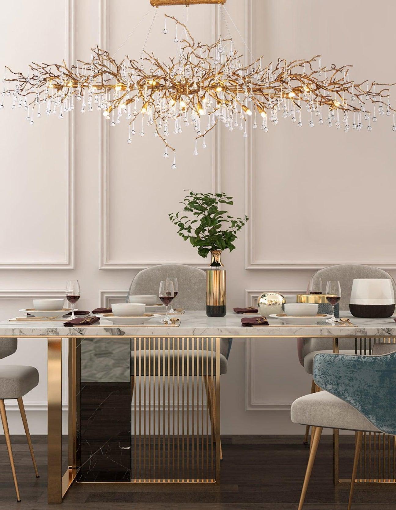 Drios Rain Chandelier - Lightings Menu