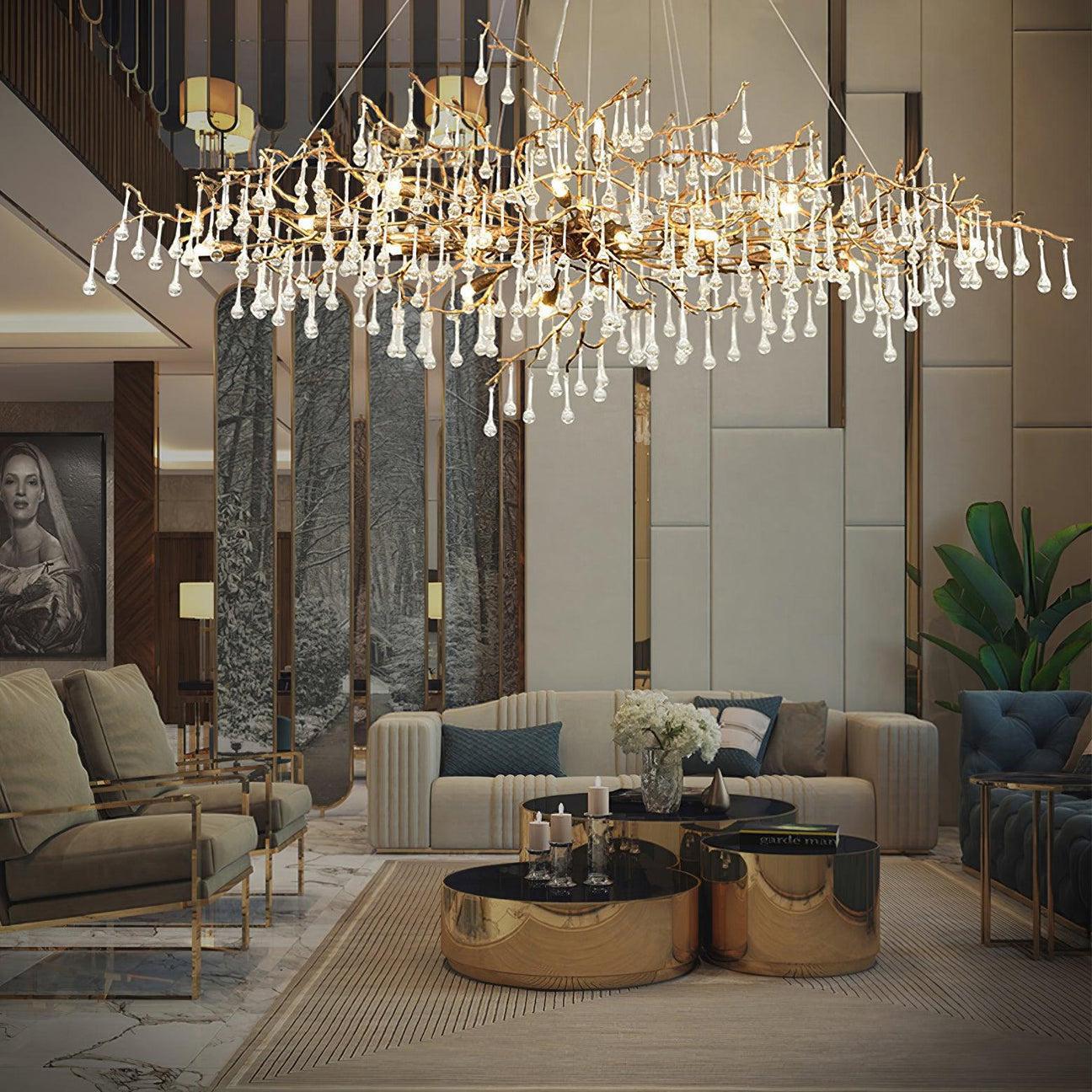 Drios Rain Chandelier - Lightings Menu