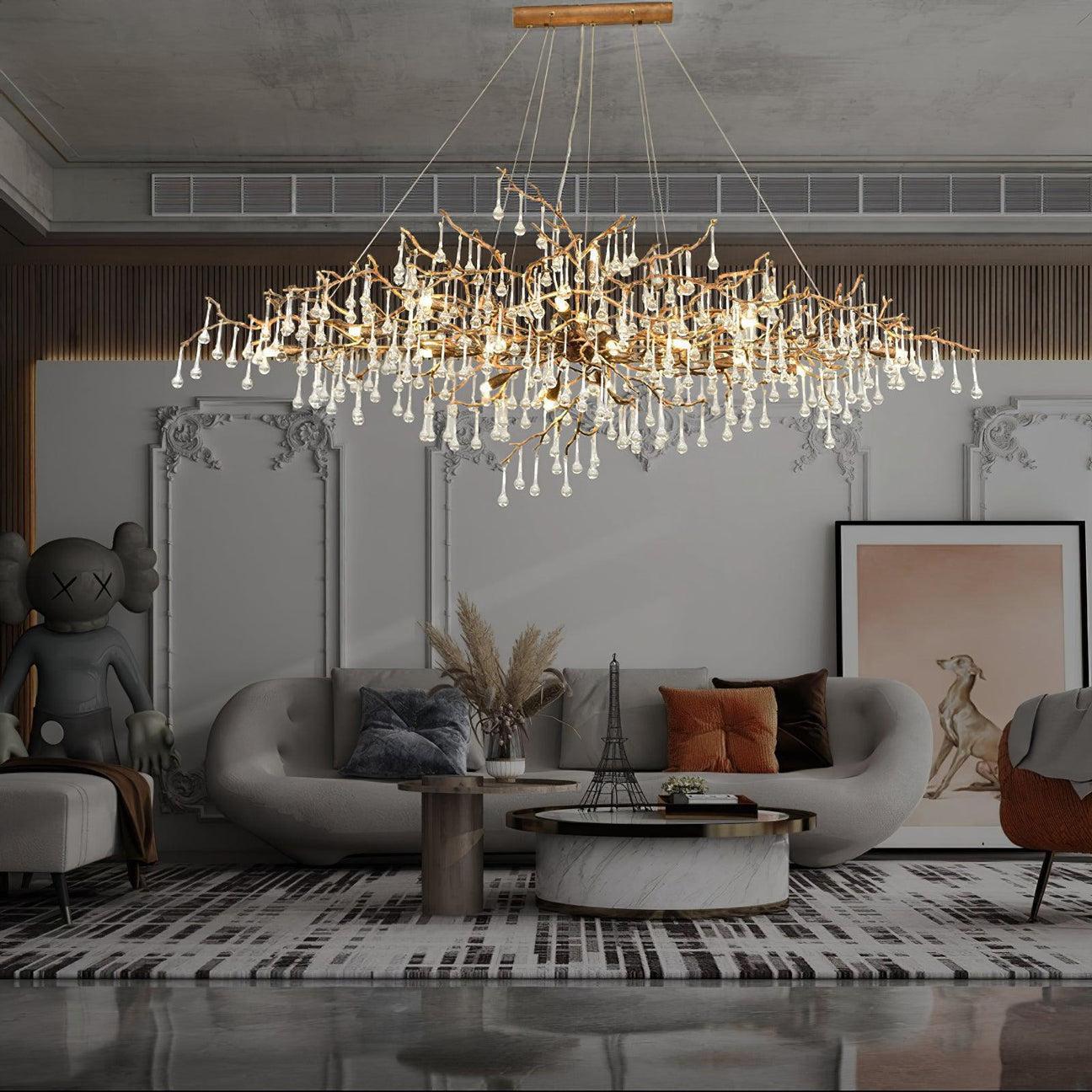 Drios Rain Chandelier - Lightings Menu