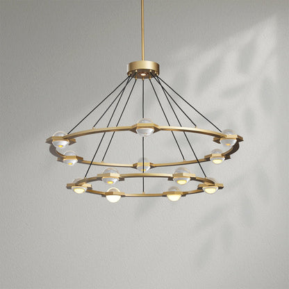 Eclatamt Two - Tier Round Chandelier - Lightings Menu