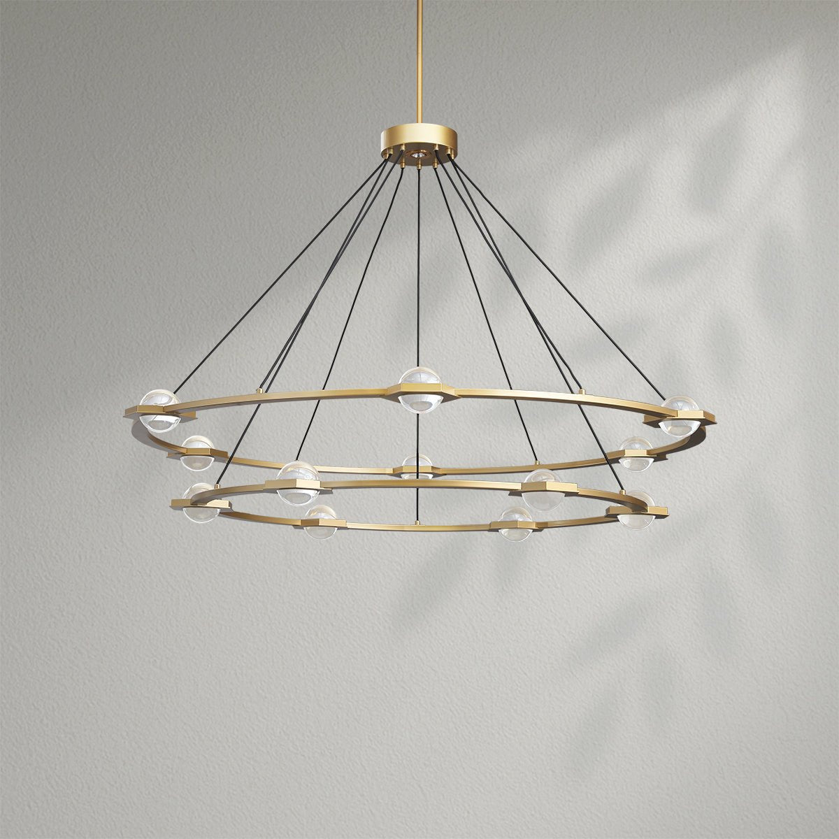 Eclatamt Two - Tier Round Chandelier - Lightings Menu