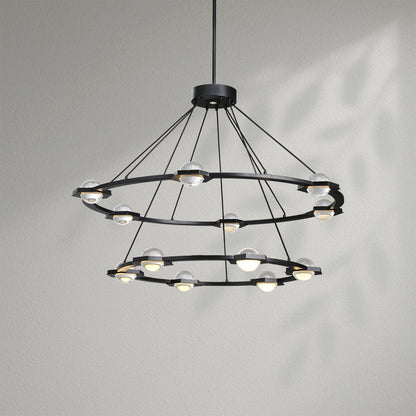 Eclatamt Two - Tier Round Chandelier - Lightings Menu