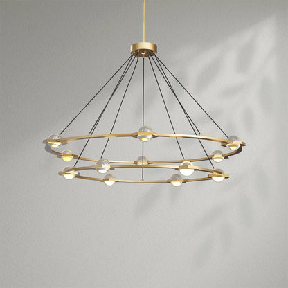 Eclatamt Two - Tier Round Chandelier - Lightings Menu