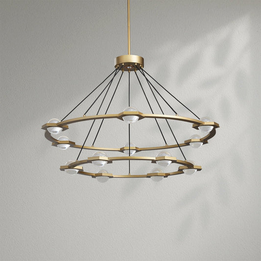 Eclatamt Two - Tier Round Chandelier - Lightings Menu