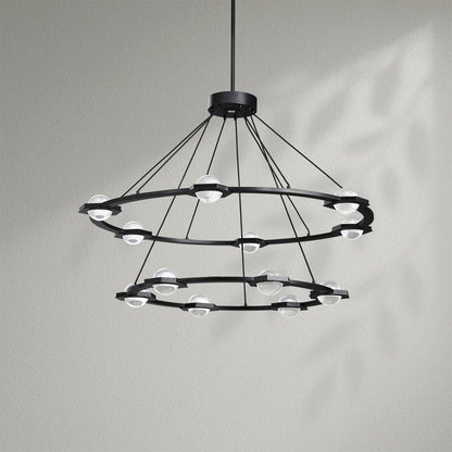 Eclatamt Two - Tier Round Chandelier - Lightings Menu