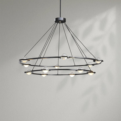 Eclatamt Two - Tier Round Chandelier - Lightings Menu