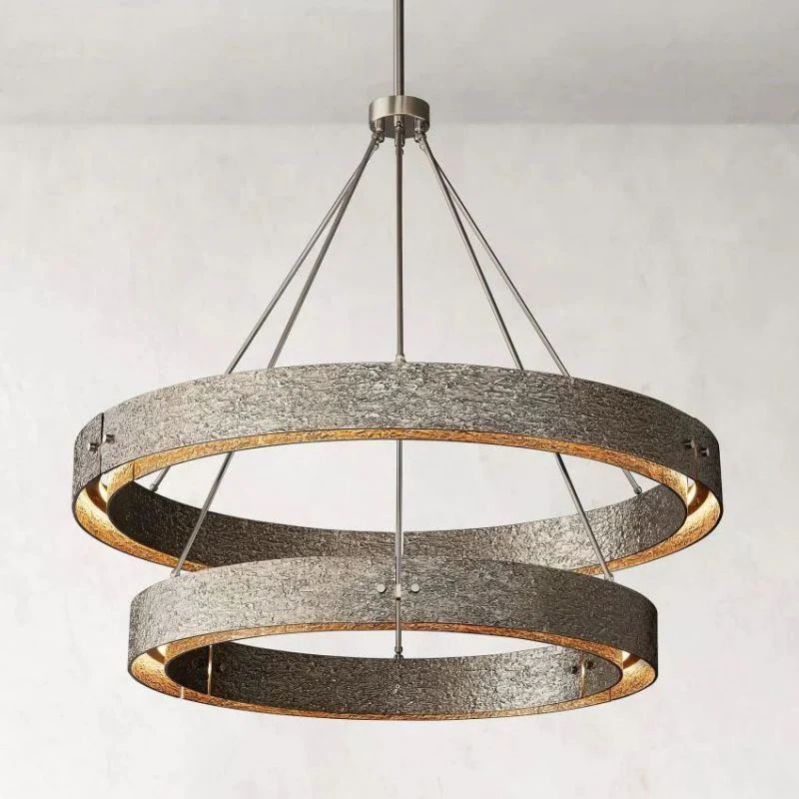 Eiesti 2 - Tier Round Chandelier 60" - Lightings Menu