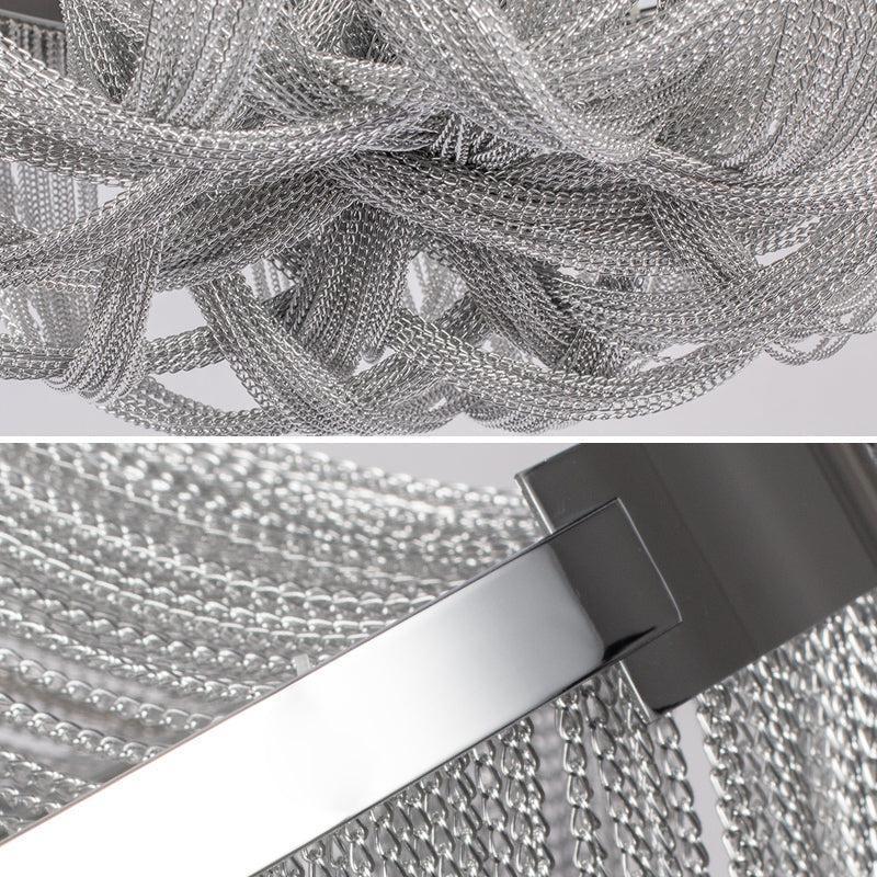 Eldorado Luxury Aluminum Chain Tassel Chandelier - Lightings Menu