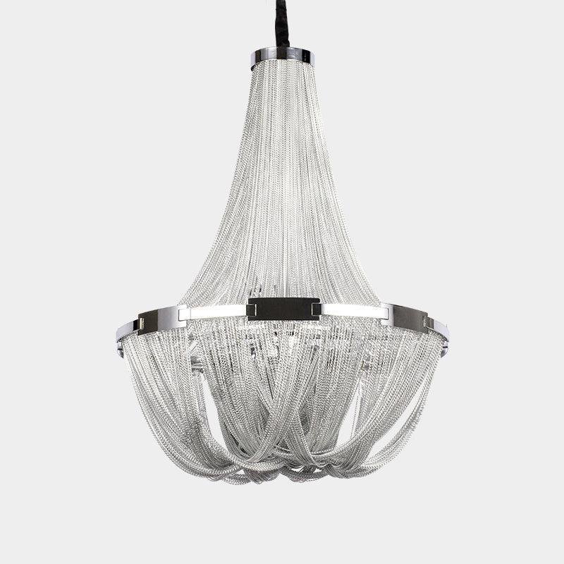 Eldorado Luxury Aluminum Chain Tassel Chandelier - Lightings Menu