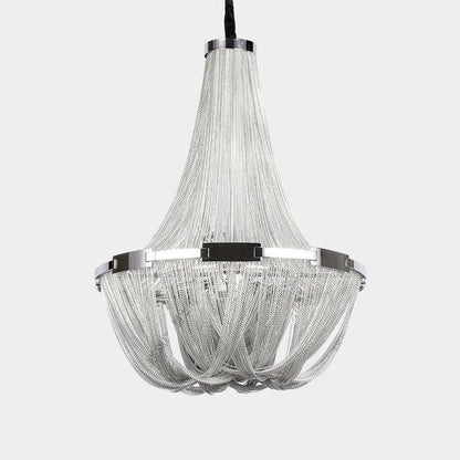 Eldorado Luxury Aluminum Chain Tassel Chandelier - Lightings Menu