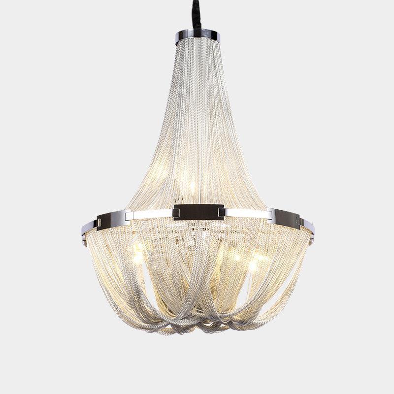 Eldorado Luxury Aluminum Chain Tassel Chandelier - Lightings Menu