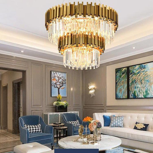 Elian Alaric Crystal Chandelier - Lightings Menu
