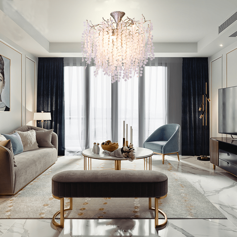 Ellie Modern Crystal Branch Chandelier - Lightings Menu