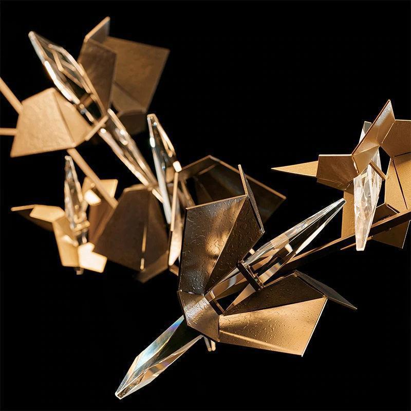 Elva Art Deco Crystal Chandelier - Lightings Menu