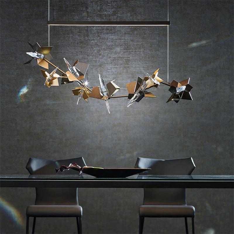 Elva Art Deco Crystal Chandelier - Lightings Menu