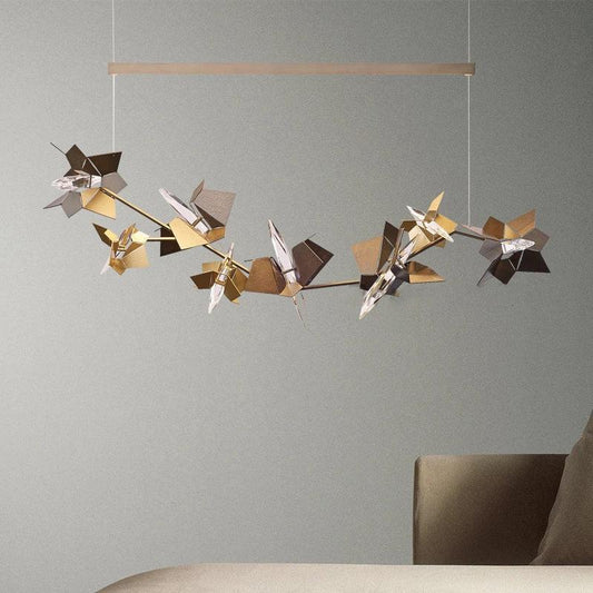 Elva Art Deco Crystal Chandelier - Lightings Menu