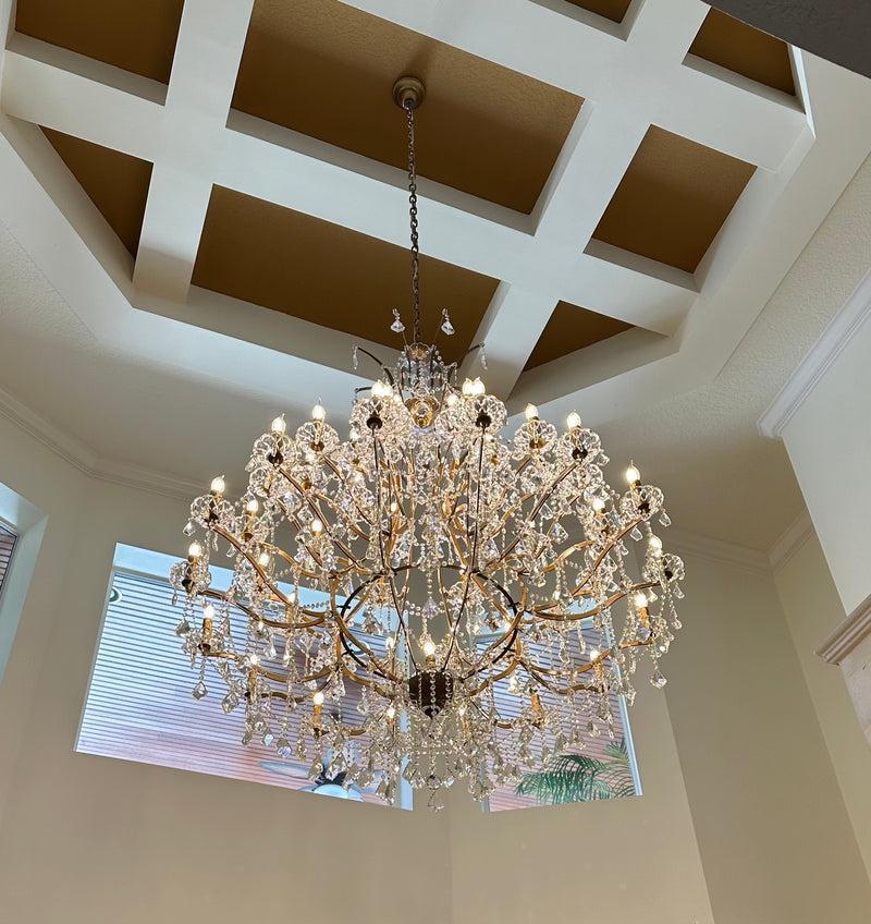 Empire Maria Theresa Crystal Chandelier 60” /50 - LIGHT - Lightings Menu