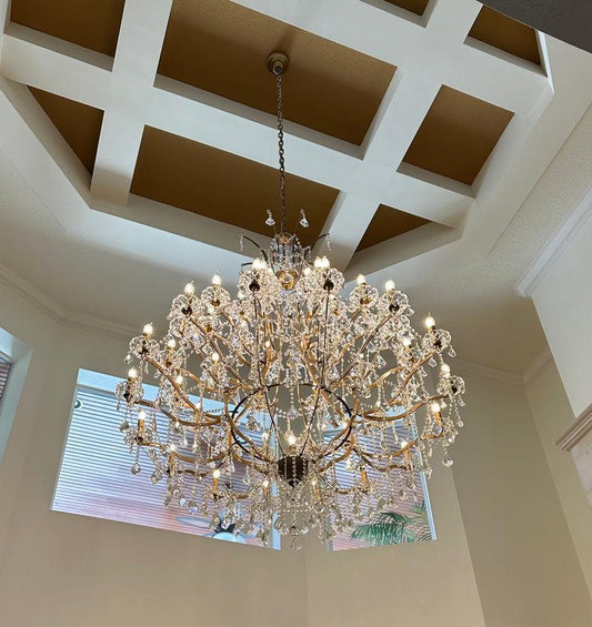 Empire Maria Theresa Crystal Chandelier 60” /50 - LIGHT - Lightings Menu