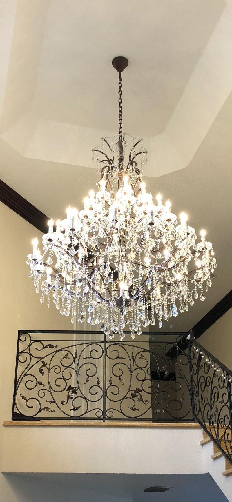 Empire Maria Theresa Crystal Chandelier 60” /50 - LIGHT - Lightings Menu