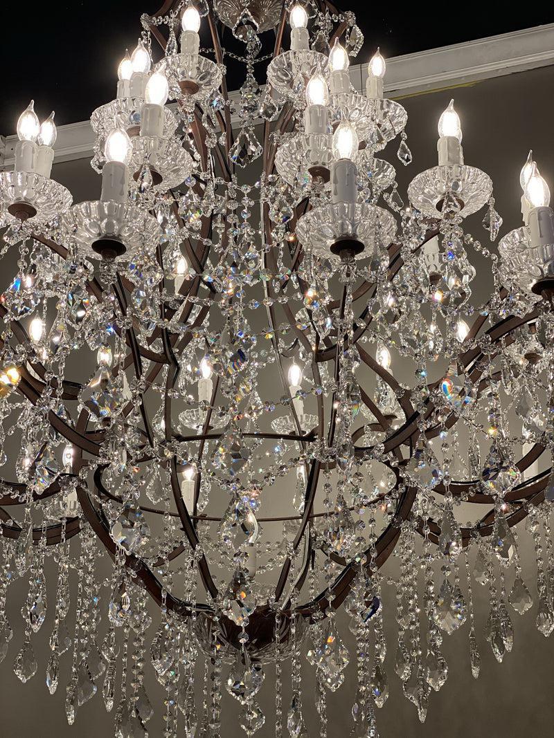 Empire Maria Theresa Crystal Chandelier 60” /50 - LIGHT - Lightings Menu