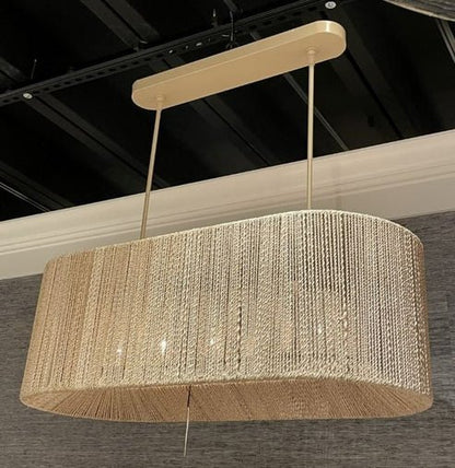 Farrington Abaca Linear Chandelier 42" - Lightings Menu