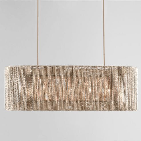 Farrington Abaca Linear Chandelier 42" - Lightings Menu