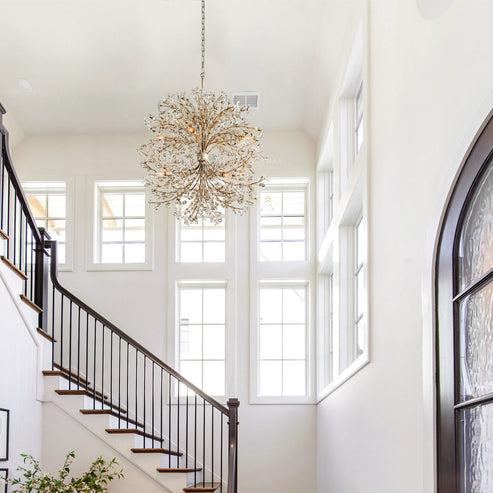 Fioresy 8 - Light Round Chandelier - Lightings Menu
