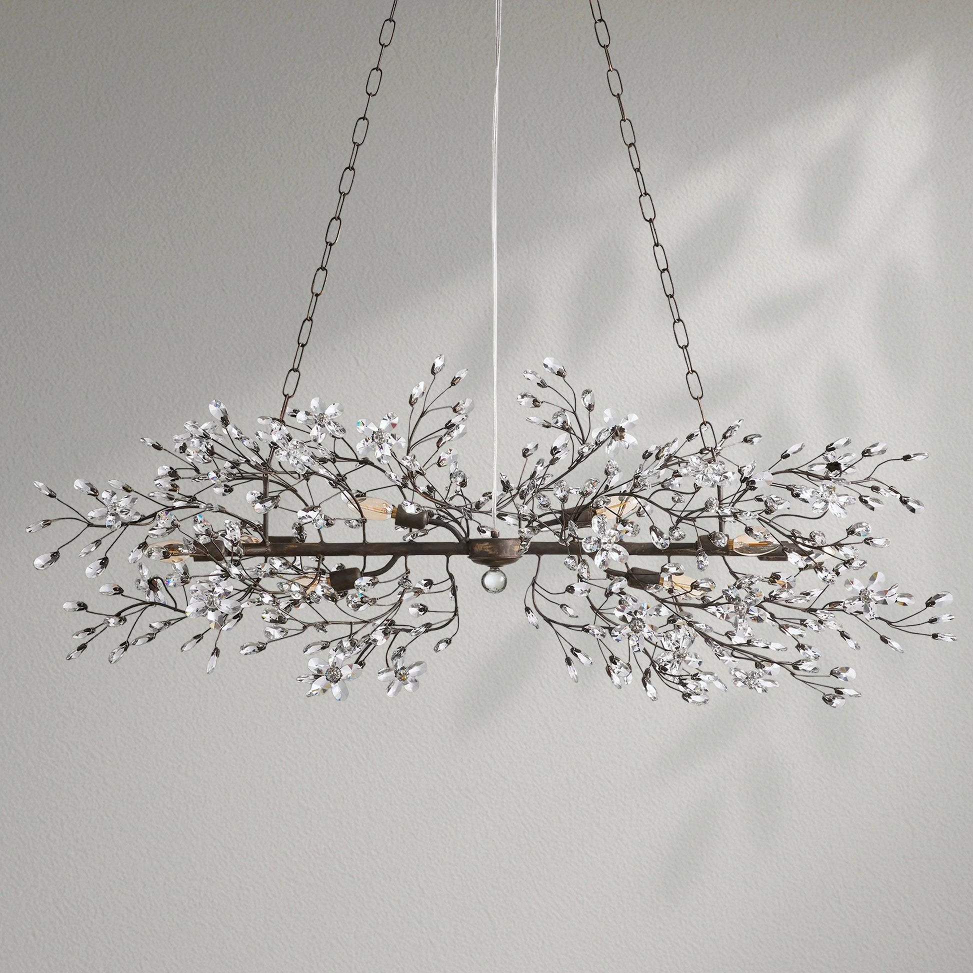 Fioresy Linear Chandelier 43"51"68" - Lightings Menu