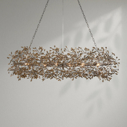 Fioresy Oval Chandelier 62''74'' - Lightings Menu