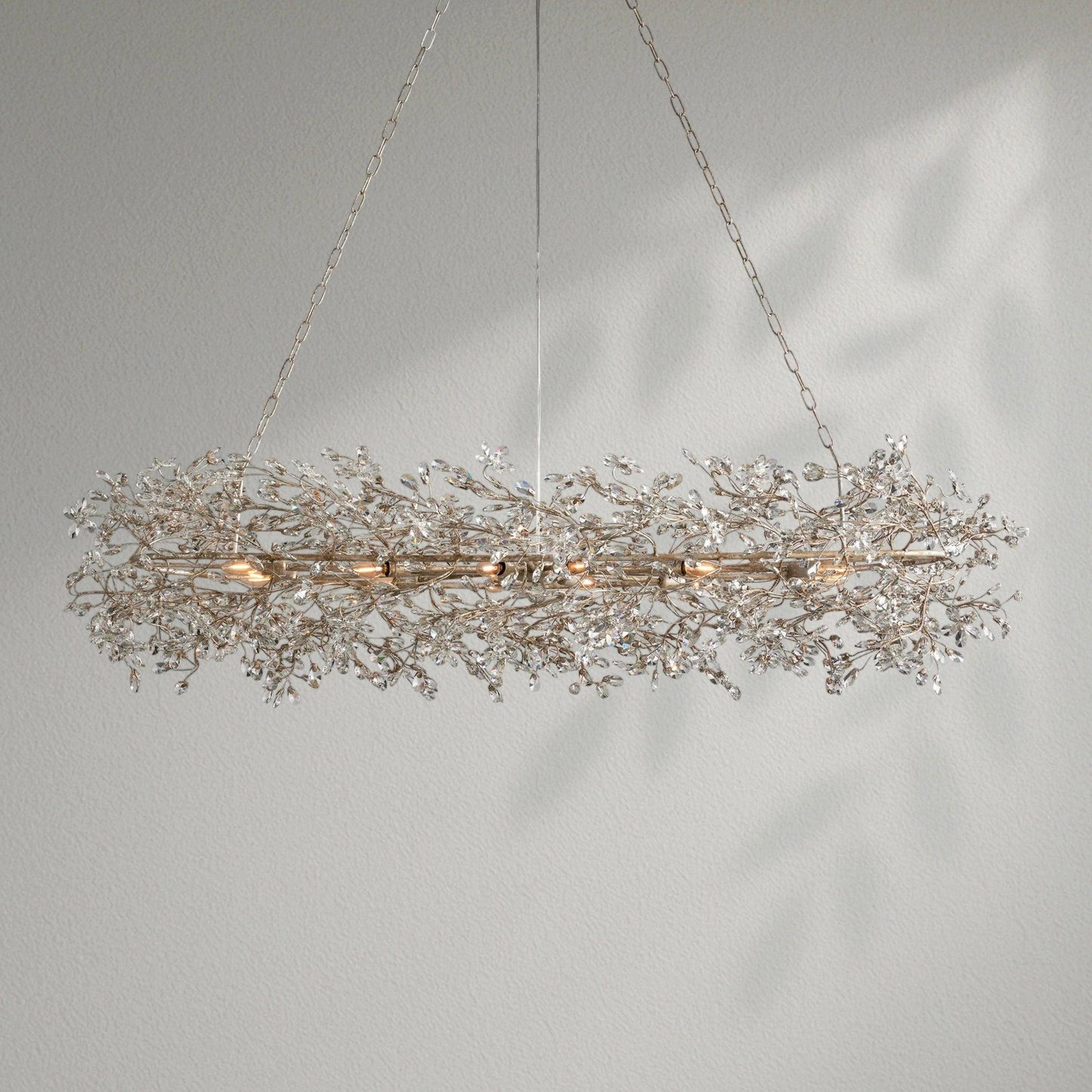 Fioresy Oval Chandelier 62''74'' - Lightings Menu