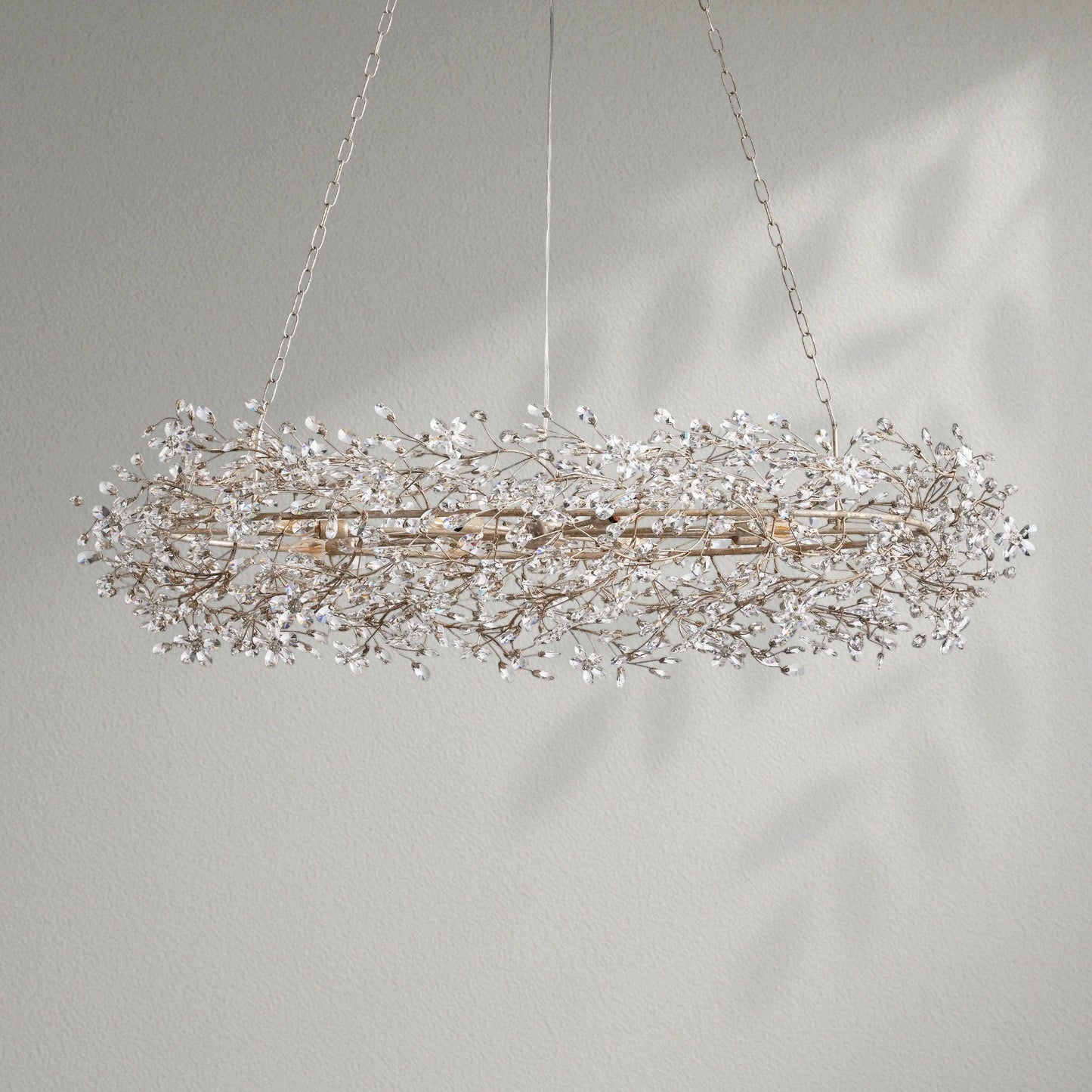 Fioresy Oval Chandelier 62''74'' - Lightings Menu