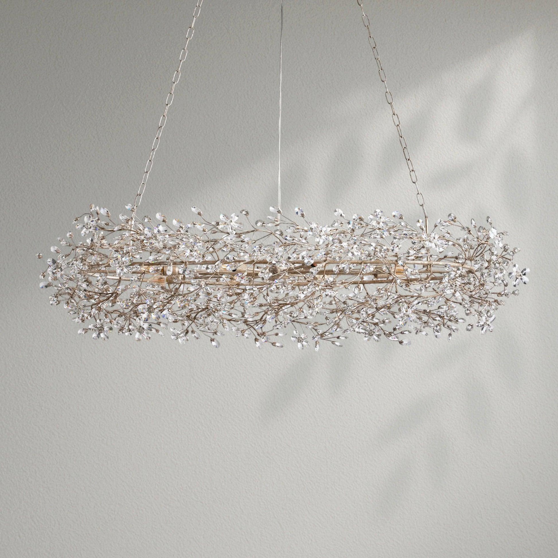 Fioresy Oval Chandelier 62''74'' - Lightings Menu