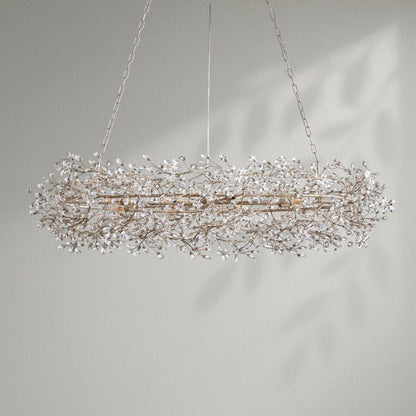 Fioresy Oval Chandelier 62''74'' - Lightings Menu