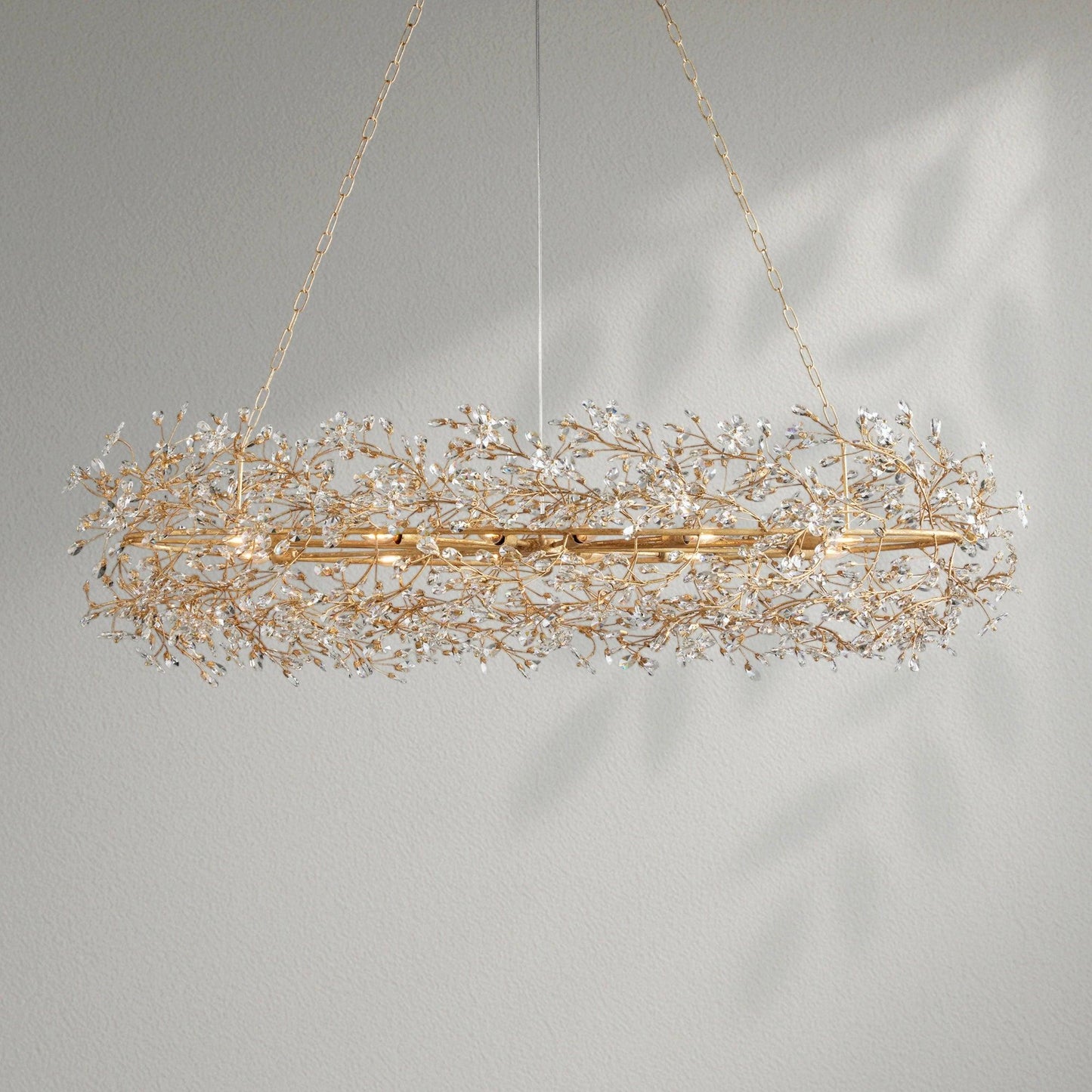 Fioresy Oval Chandelier 62''74'' - Lightings Menu