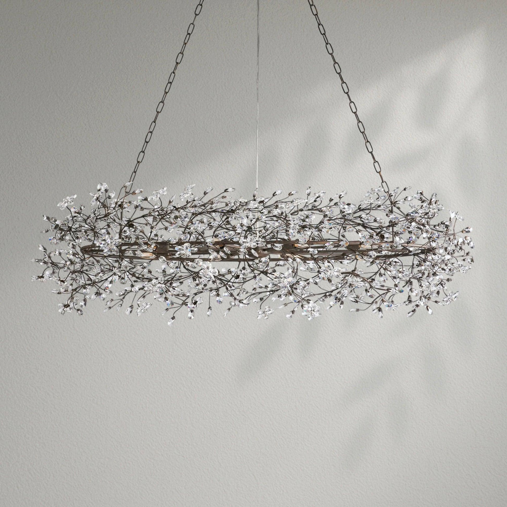 Fioresy Oval Chandelier 62''74'' - Lightings Menu