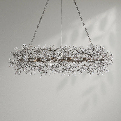 Fioresy Oval Chandelier 62''74'' - Lightings Menu