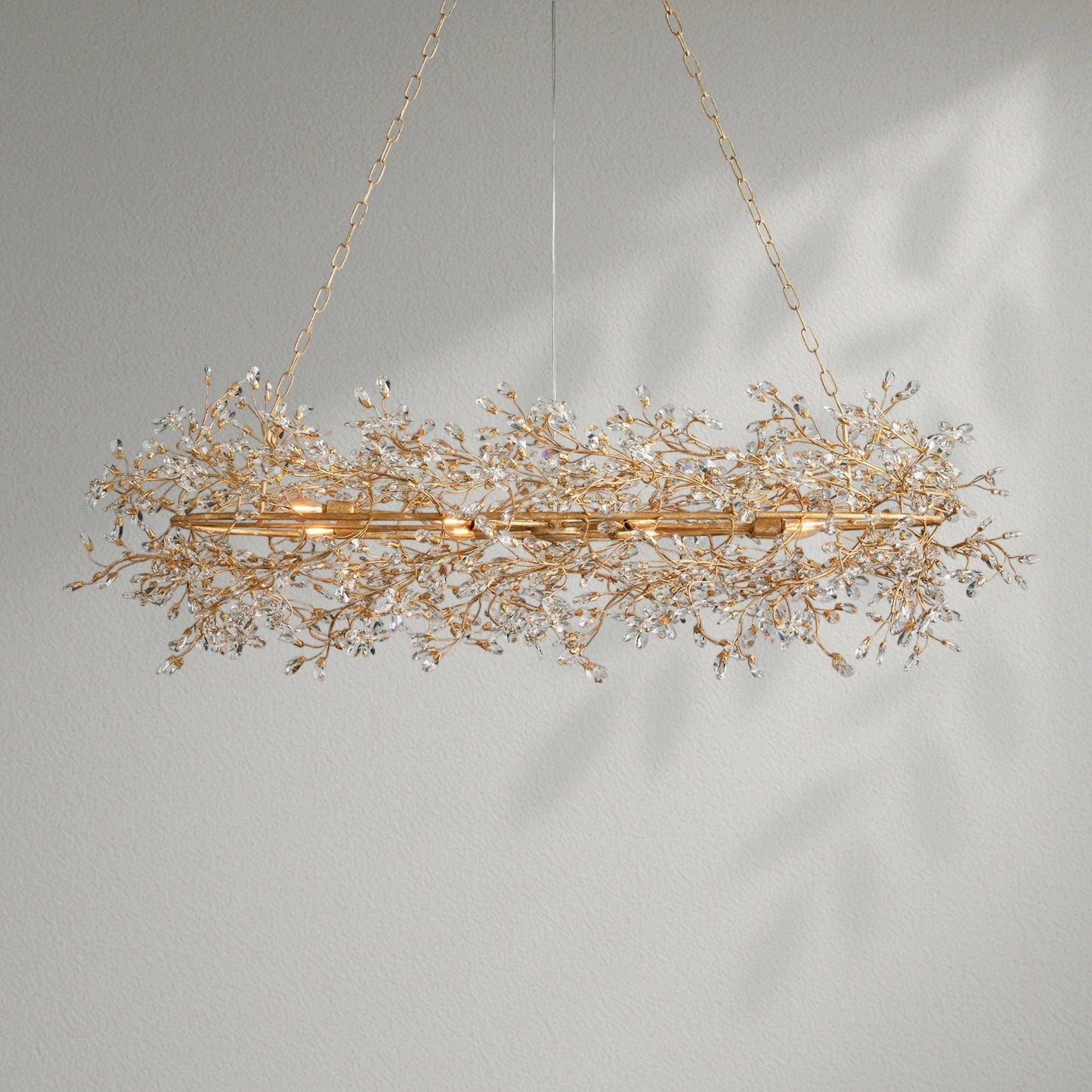 Fioresy Oval Chandelier 62''74'' - Lightings Menu