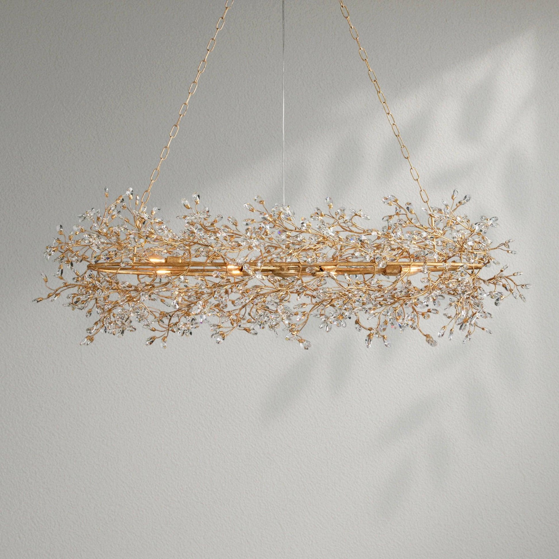 Fioresy Oval Chandelier 62''74'' - Lightings Menu