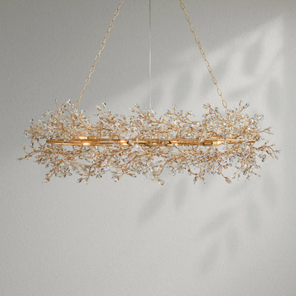 Fioresy Oval Chandelier 62''74'' - Lightings Menu