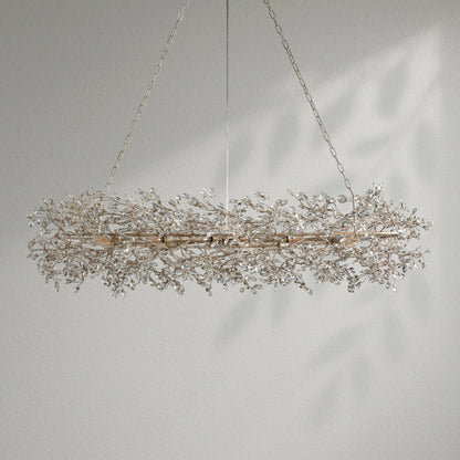 Fioresy Oval Chandelier 62''74'' - Lightings Menu
