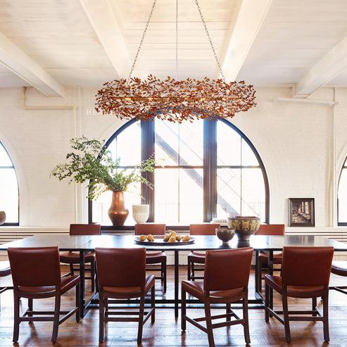 Fioresy Oval Chandelier 62''74'' - Lightings Menu