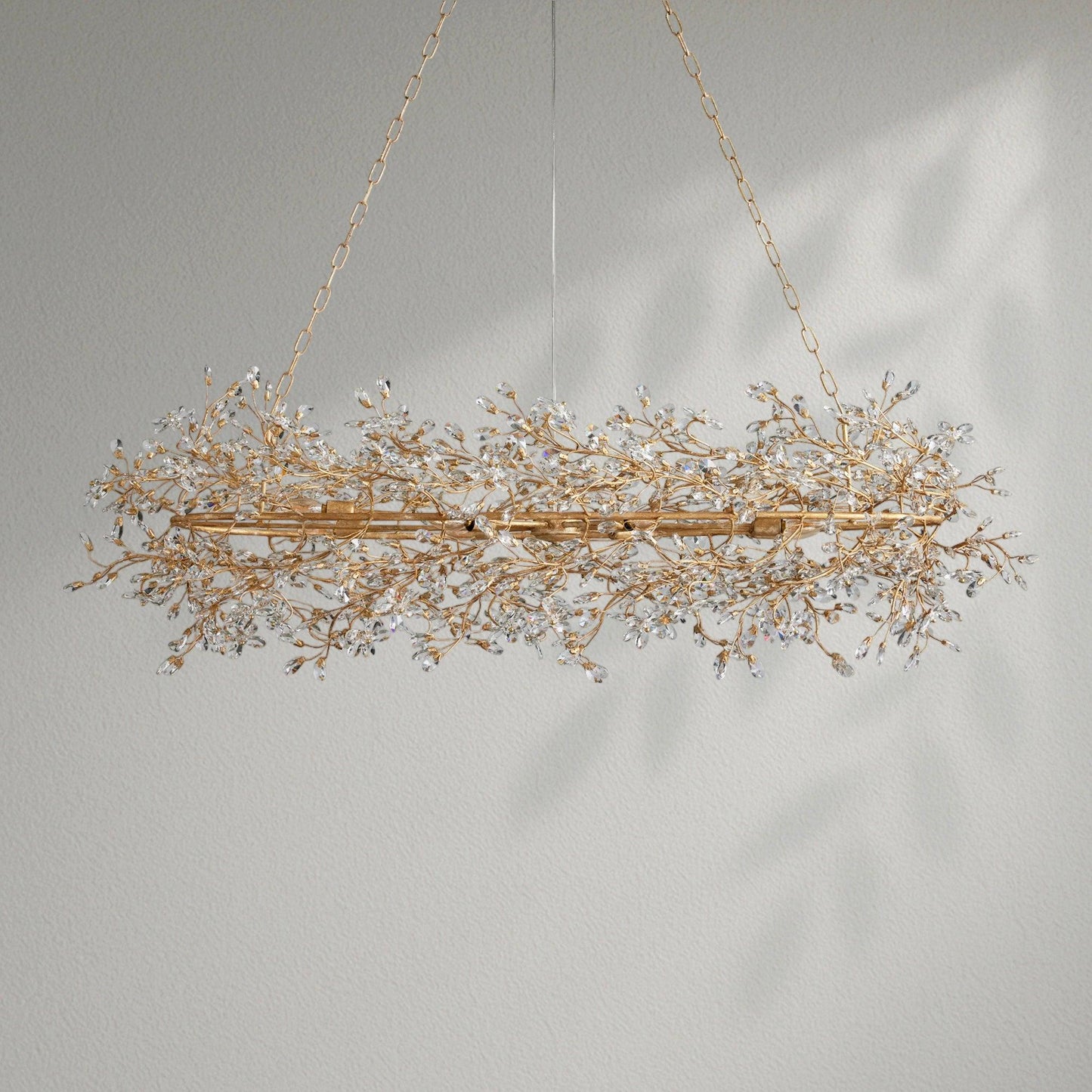 Fioresy Oval Chandelier 62''74'' - Lightings Menu