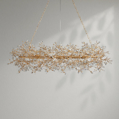 Fioresy Oval Chandelier 62''74'' - Lightings Menu