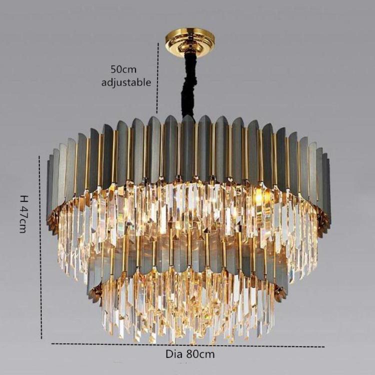 Flavian Double Tier Crystal Chandelier - Lightings Menu