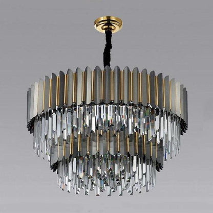 Flavian Double Tier Crystal Chandelier - Lightings Menu